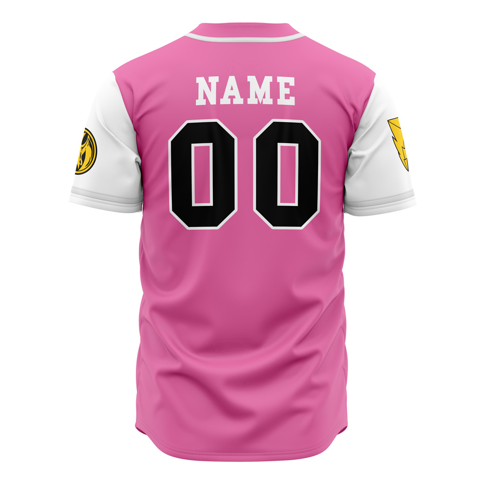 Mckenzieshoponline Pterodactyls Pink Power Rangers Personalized Baseball Jersey For Fans - Image 3