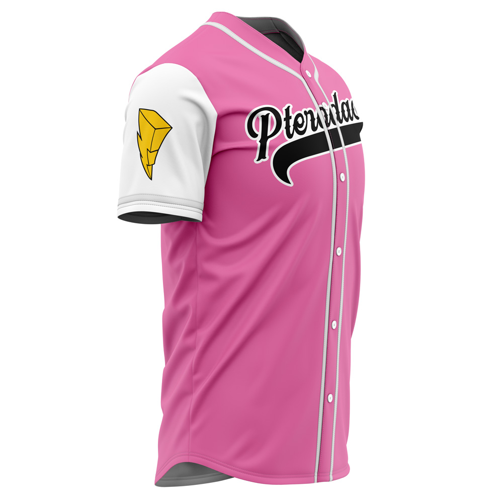 Mckenzieshoponline Pterodactyls Pink Power Rangers Personalized Baseball Jersey For Fans - Image 4