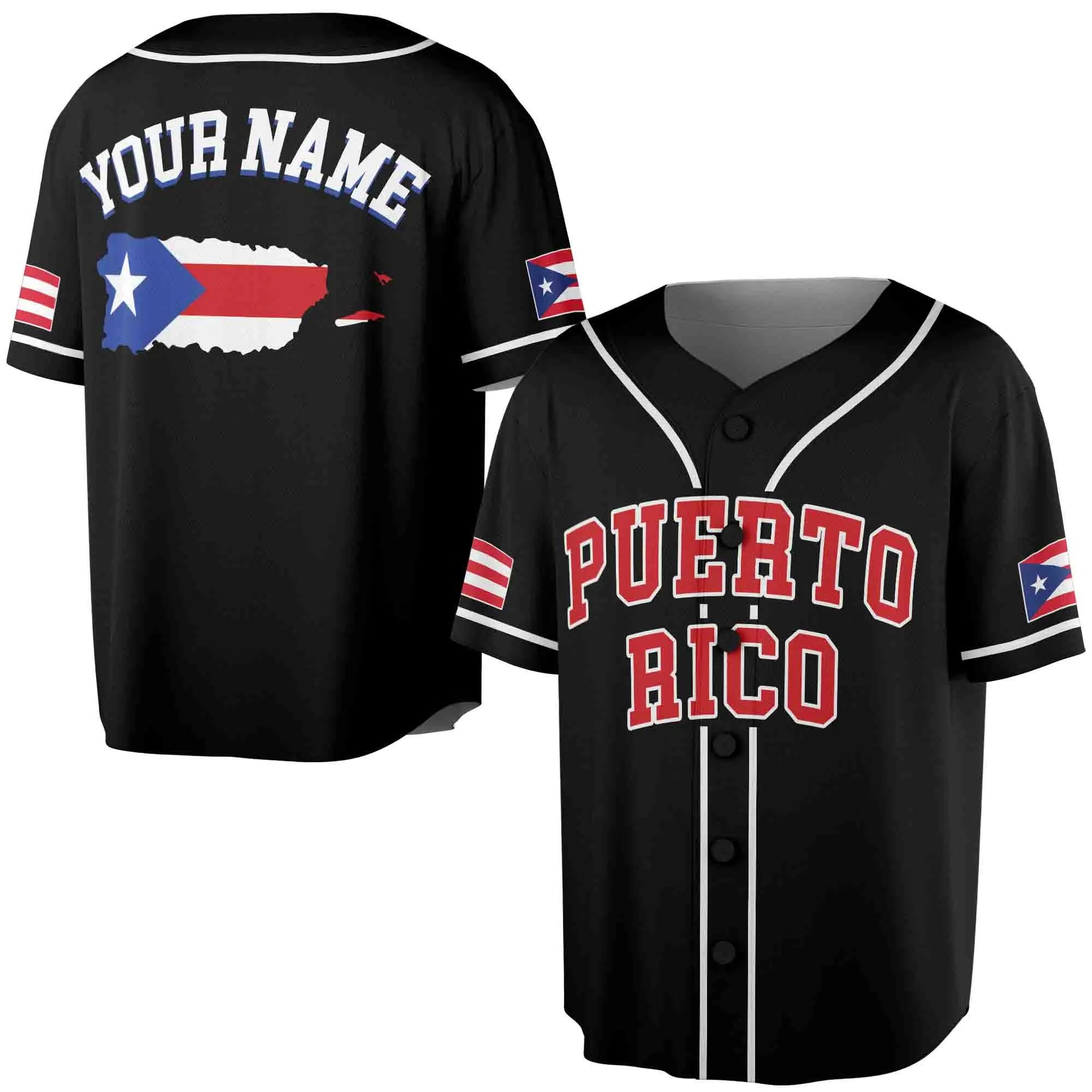 Mckenzieshoponline Puerto Rico Personalized Baseball Jersey For Fans