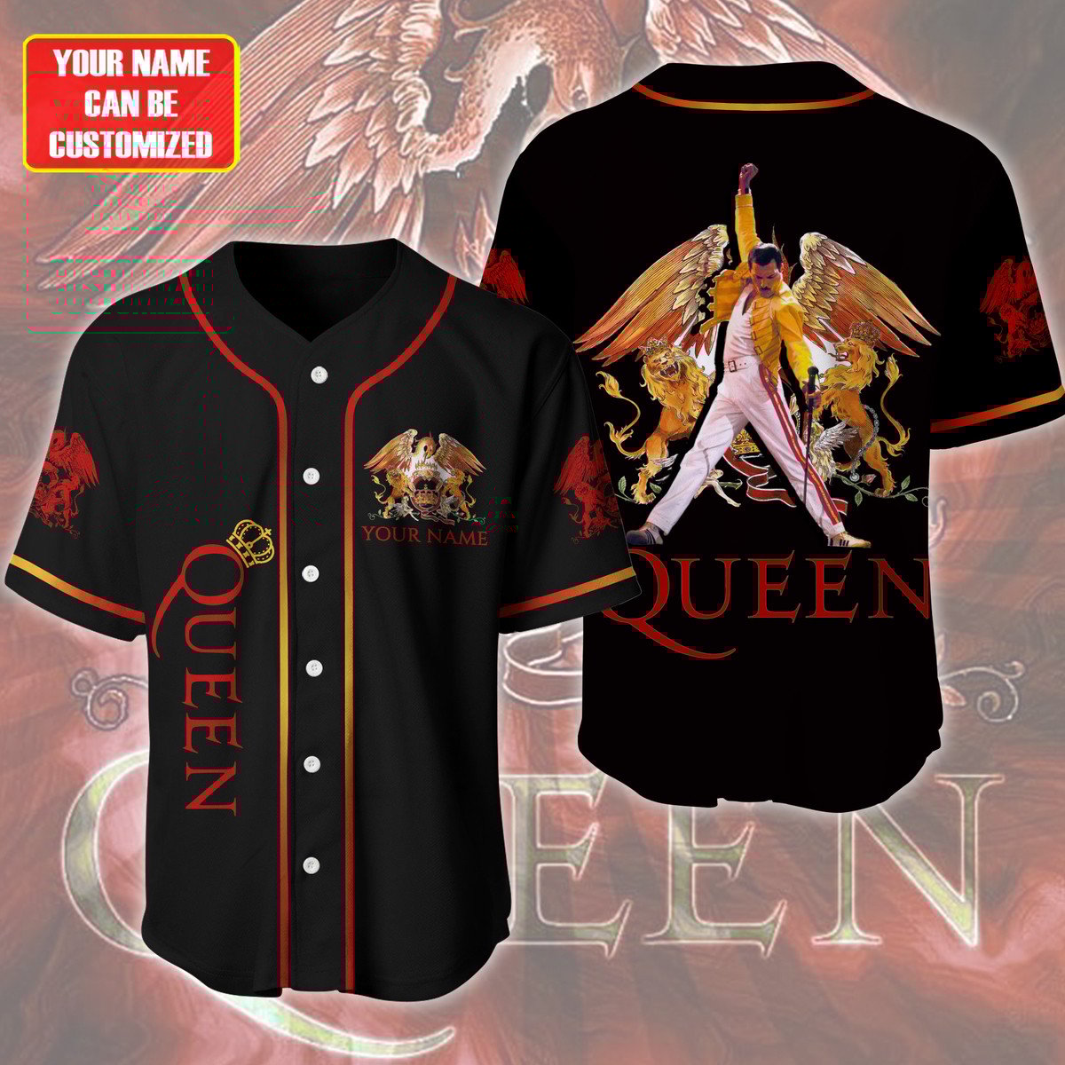 Jerseytrend Queen Band Freddie Mercury Personalized Baseball Jersey For Fans