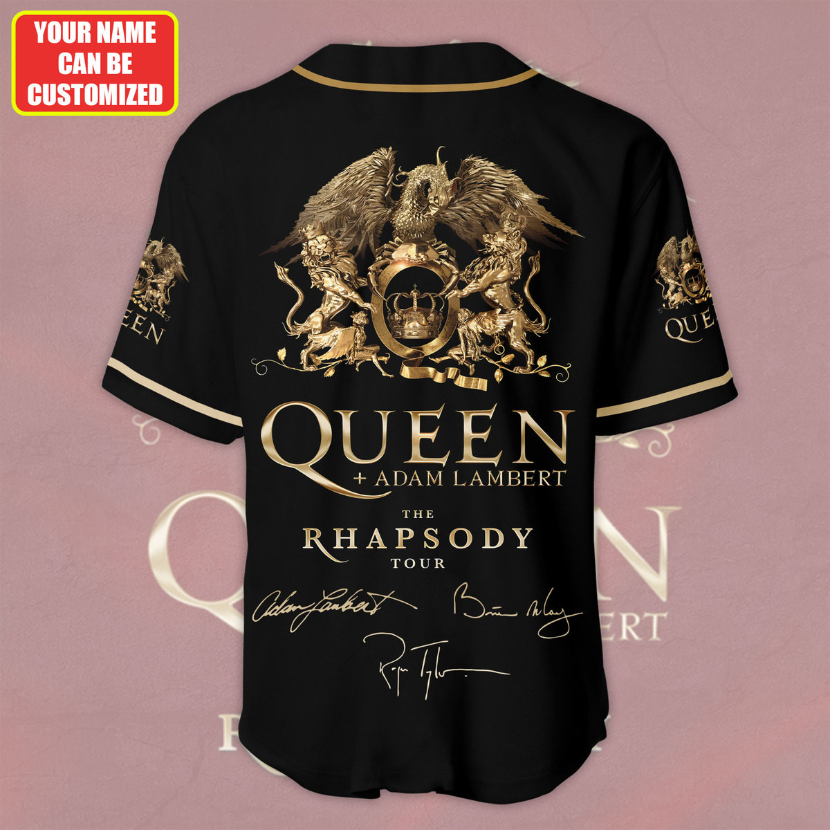 Jerseytrend Queen Band Rhapsody Tour Personalized Baseball Jersey For Fans - Image 3