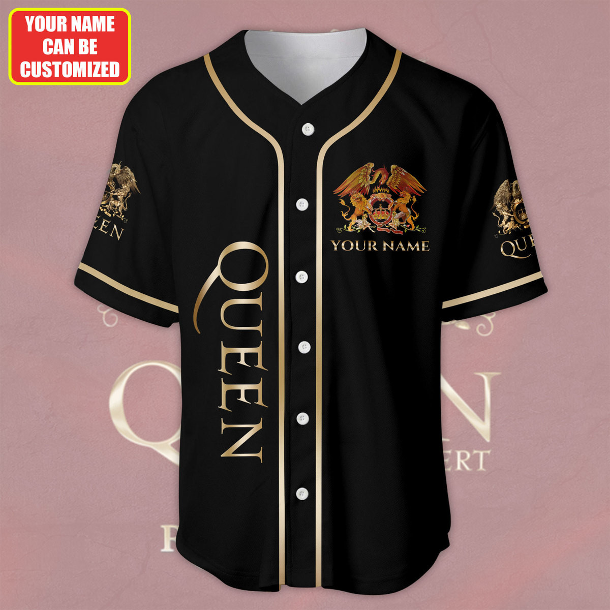 Jerseytrend Queen Band Rhapsody Tour Personalized Baseball Jersey For Fans - Image 2