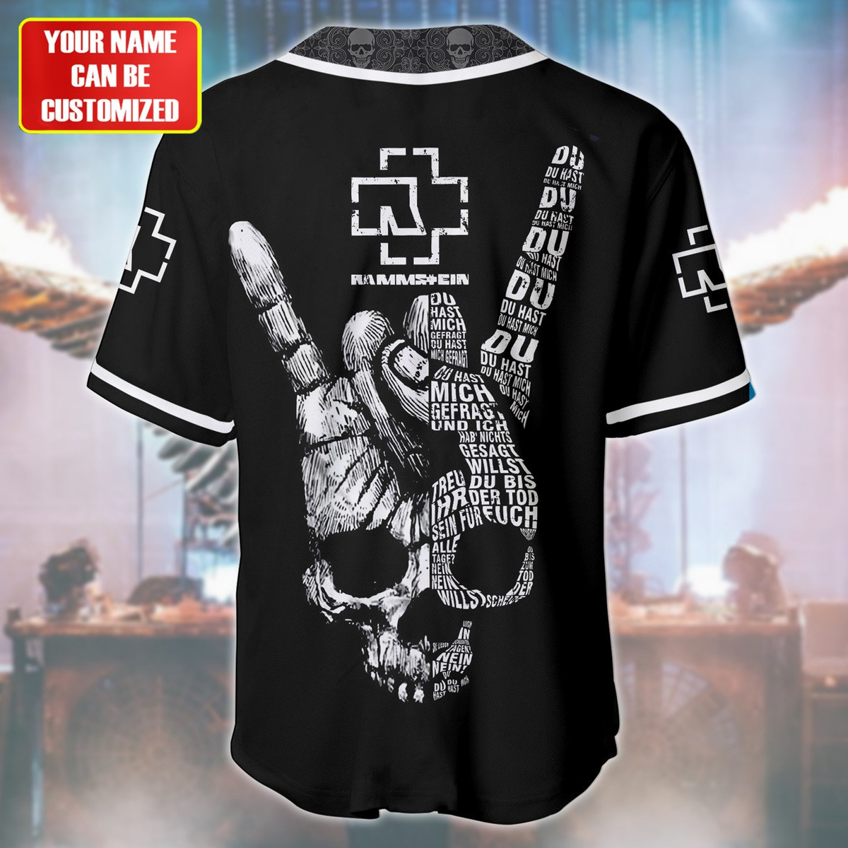 Jerseytrend Rammstein Band Du Hast Personalized Baseball Jersey For Fans - Image 4