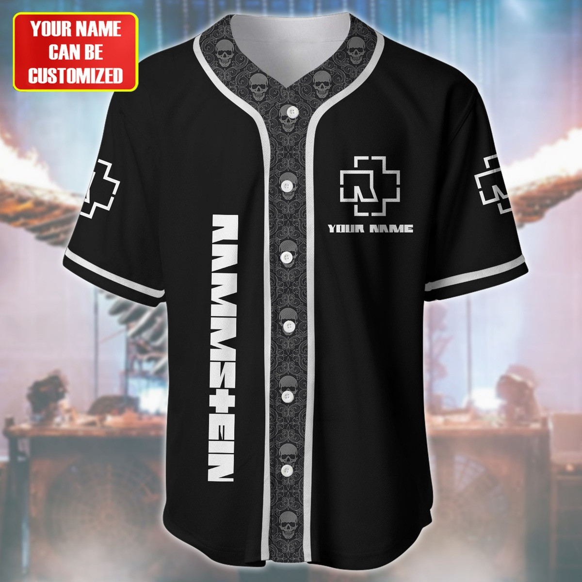 Jerseytrend Rammstein Band Du Hast Personalized Baseball Jersey For Fans - Image 3