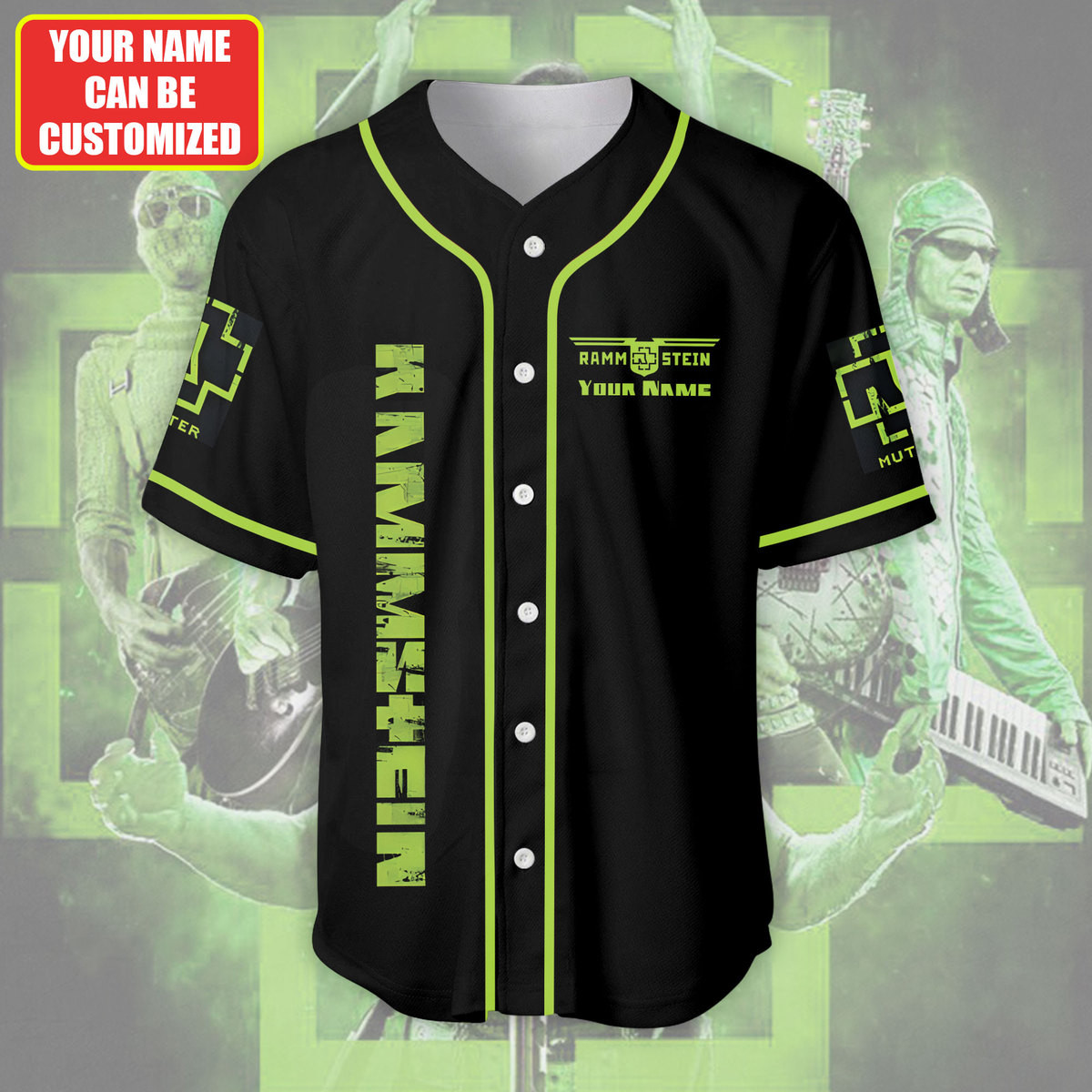 Jerseytrend Rammstein Band Mutter Personalized Baseball Jersey For Fans - Image 2
