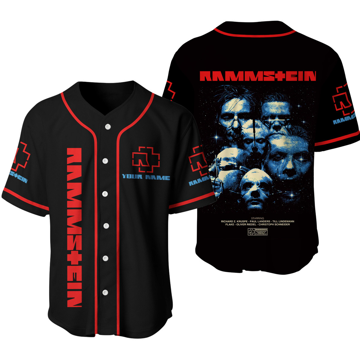 Jerseytrend Rammstein Band Sehnsucht Personalized Baseball Jersey For Fans - Image 2