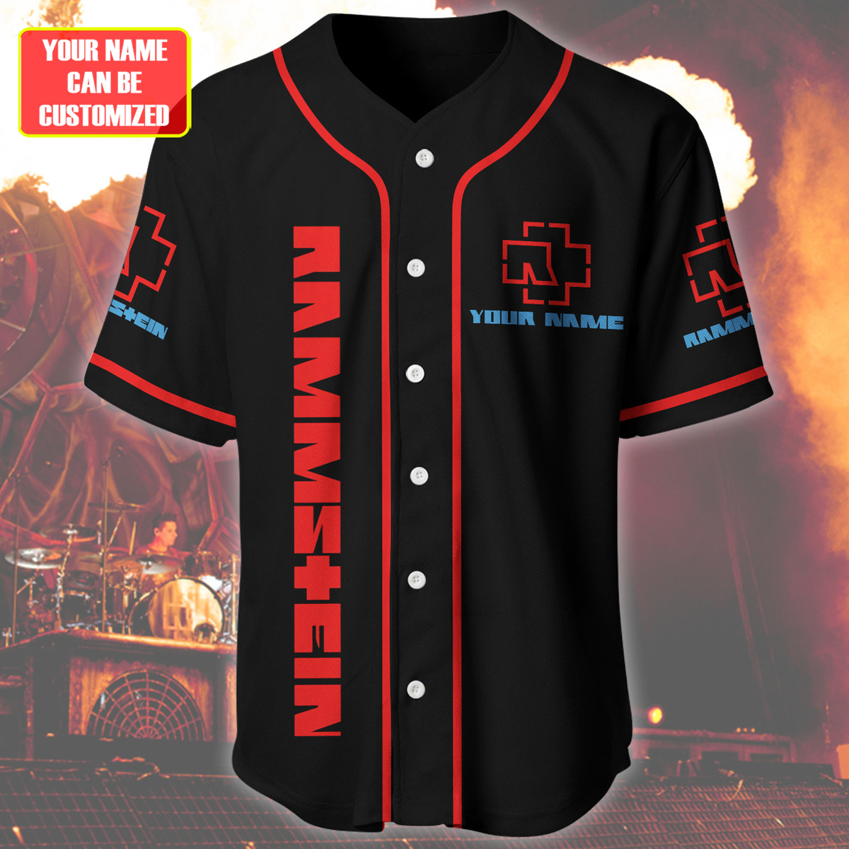 Jerseytrend Rammstein Band Sehnsucht Personalized Baseball Jersey For Fans - Image 3