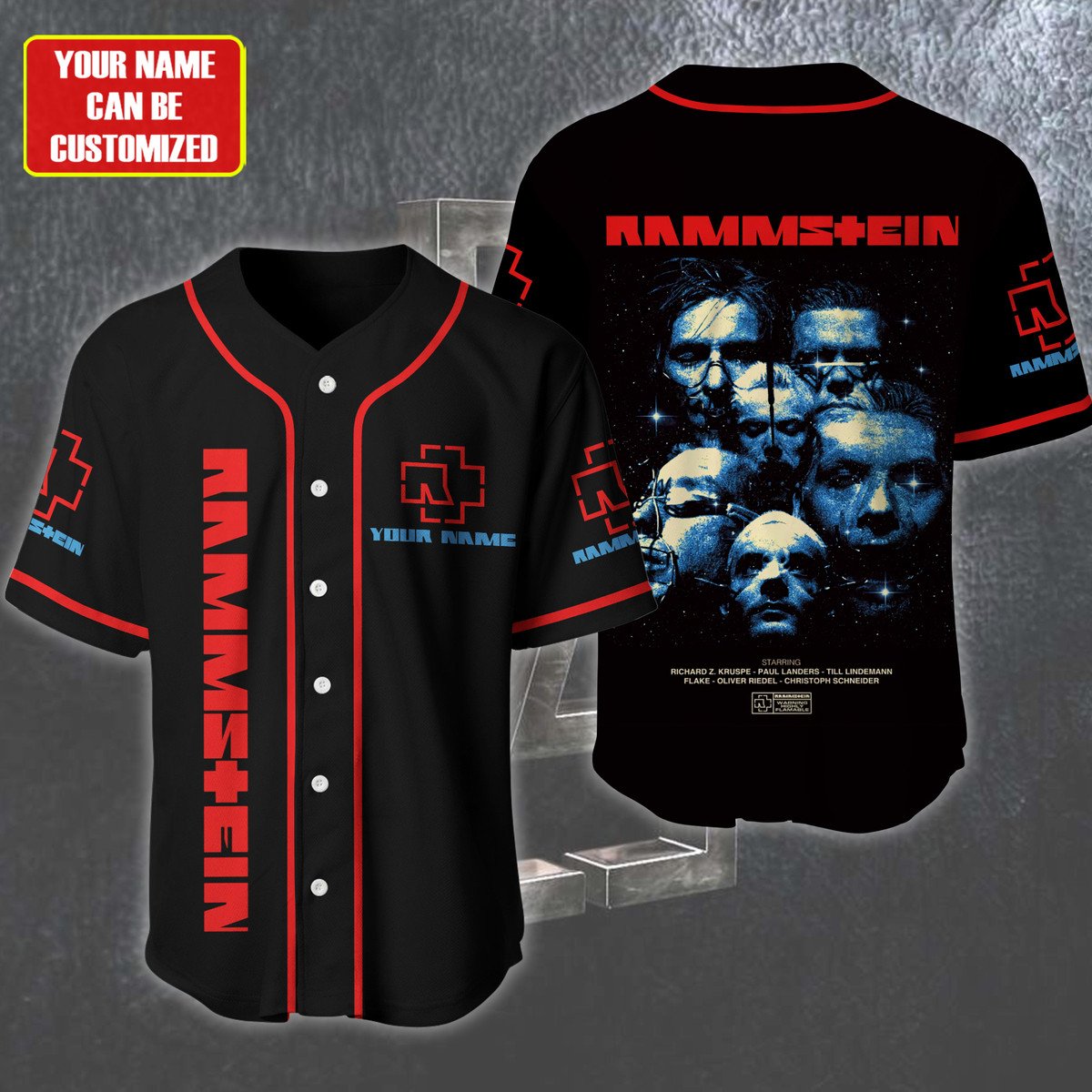 Jerseytrend Rammstein Band Sehnsucht Personalized Baseball Jersey For Fans