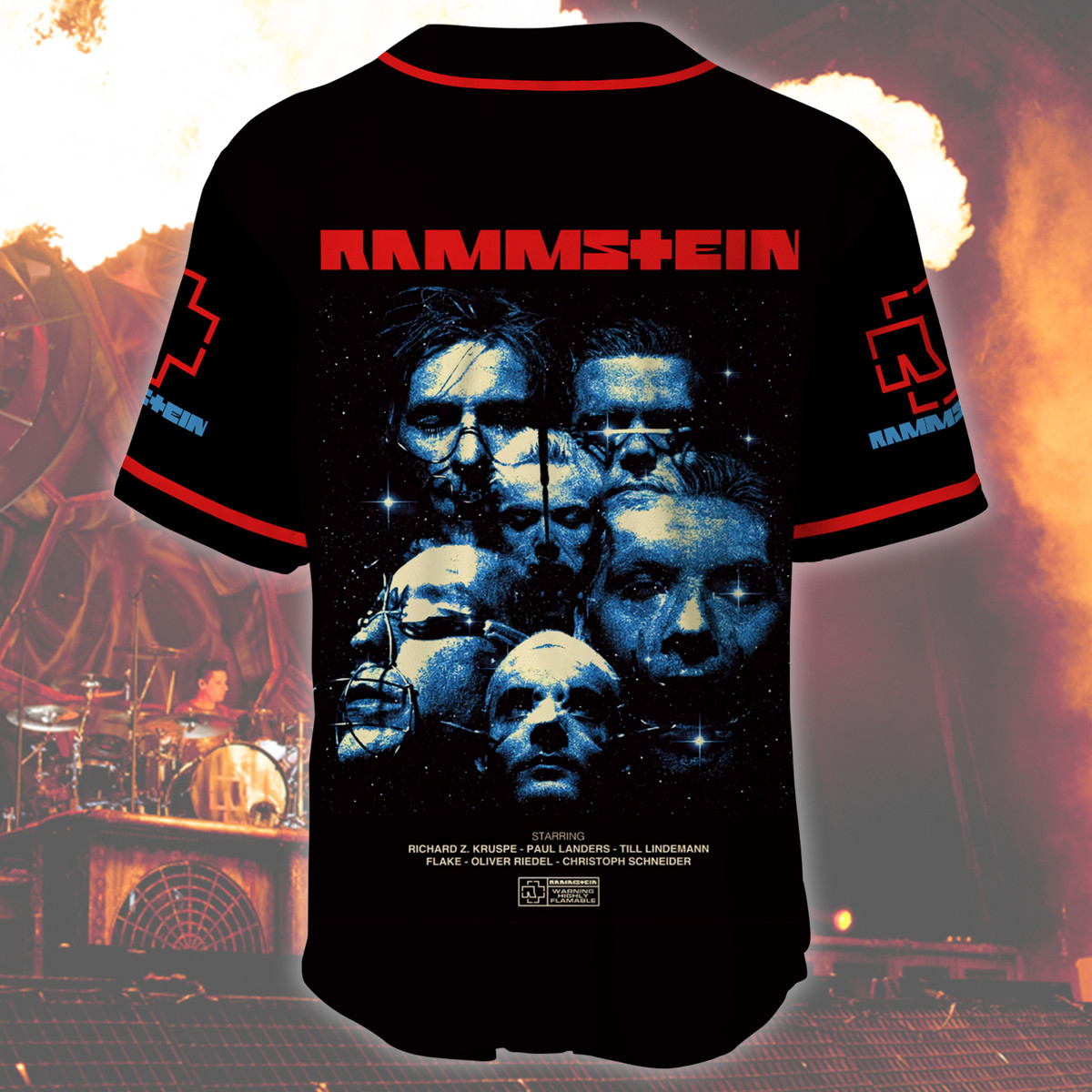 Jerseytrend Rammstein Band Sehnsucht Personalized Baseball Jersey For Fans - Image 4