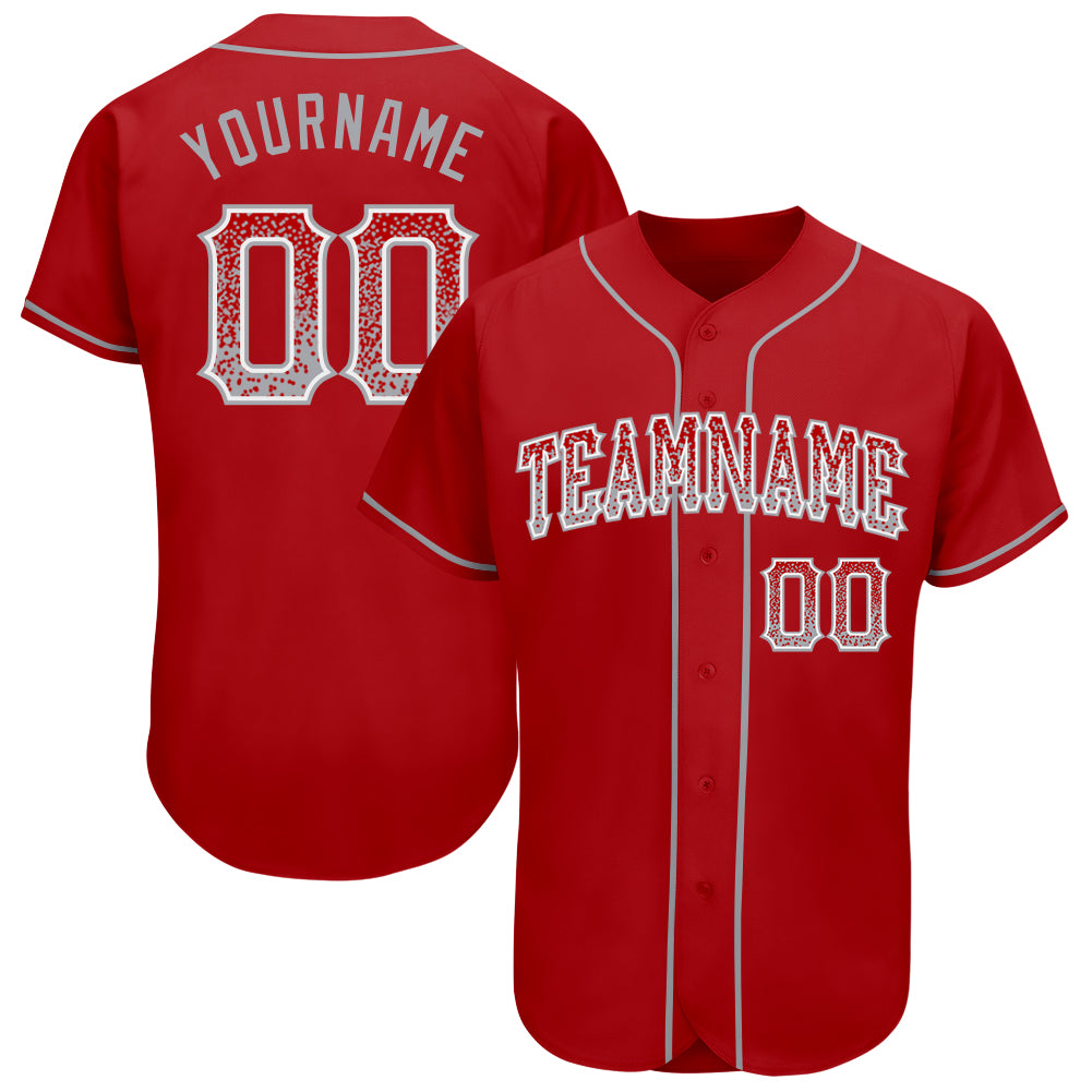 Jerseytrend Red Gray White Drift Fashion Personalized Baseball Jersey For Fans