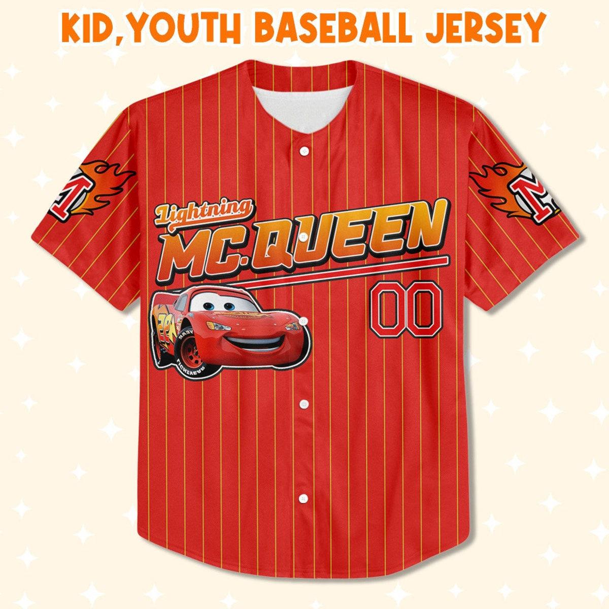 Mckenzieshoponline Red Lightning McQueen Personalized Baseball Jersey For Fans - Image 3