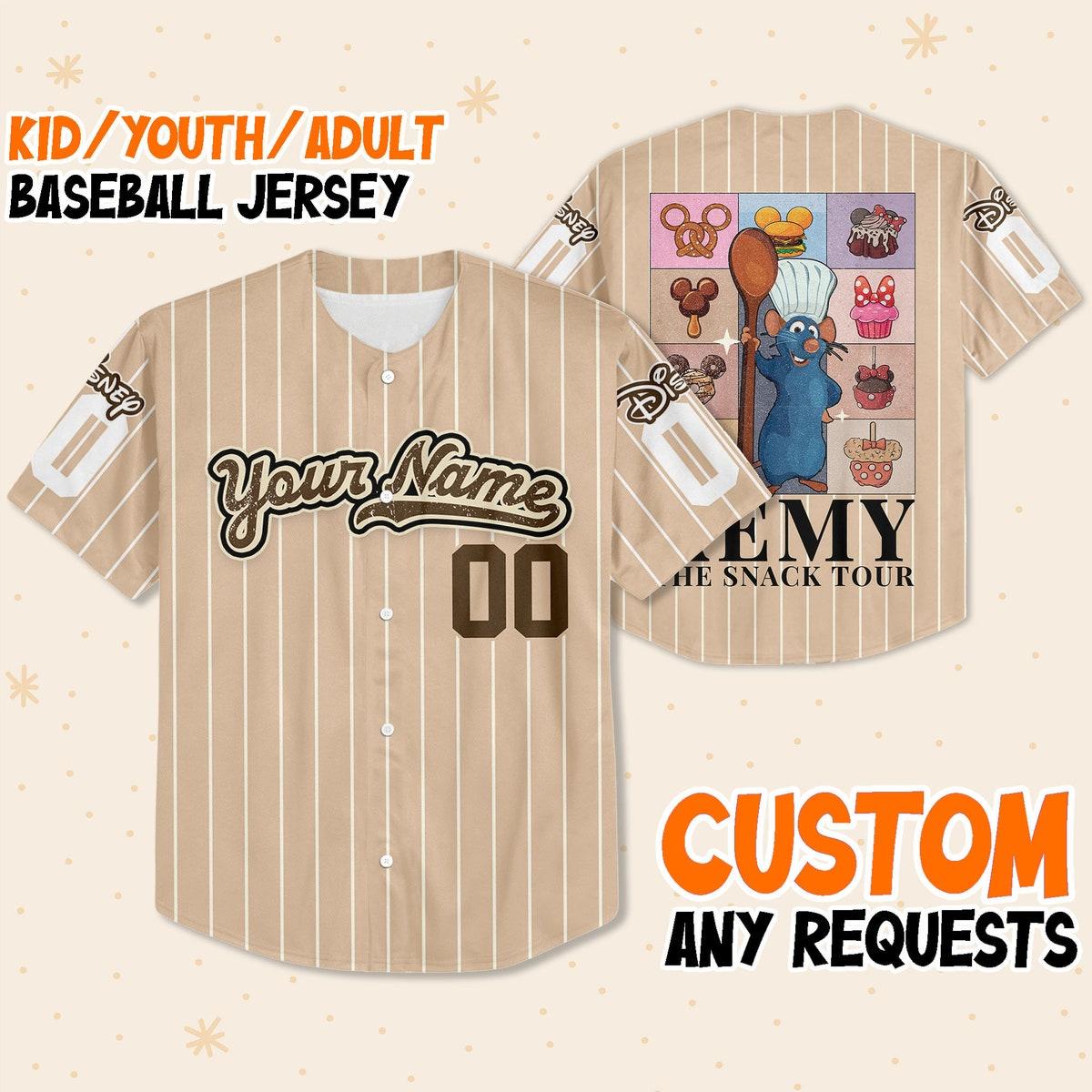 Mckenzieshoponline Remy The Snack Tour Disney Personalized Baseball Jersey For Fans - Image 2