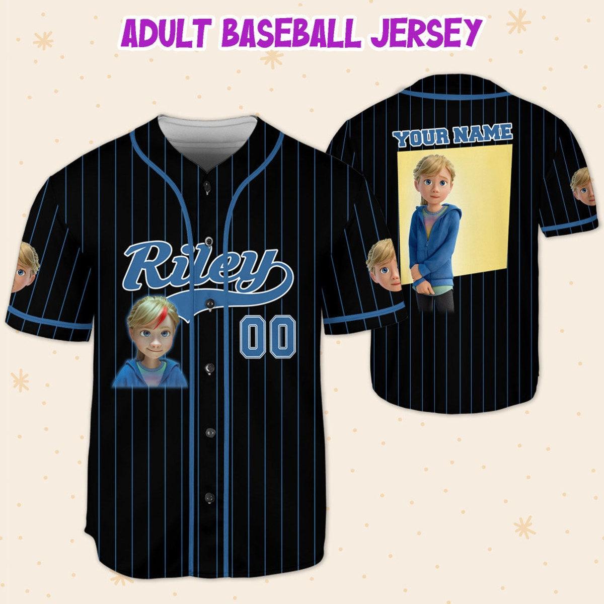 Mckenzieshoponline Riley Blue Black Disney Personalized Baseball Jersey For Fans - Image 6