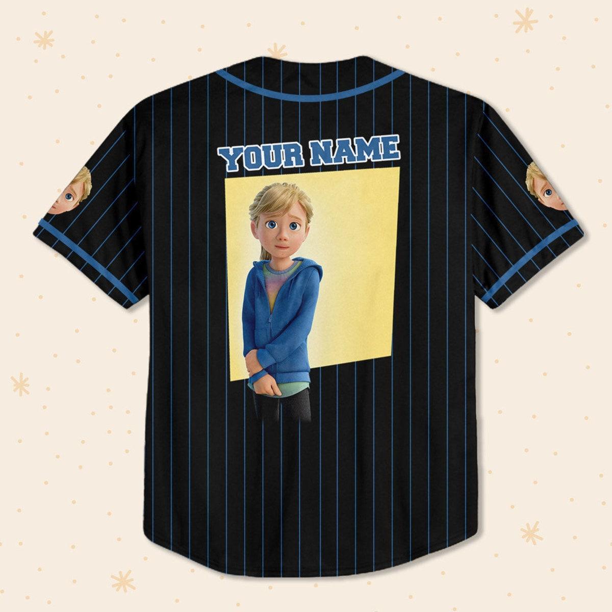 Mckenzieshoponline Riley Blue Black Disney Personalized Baseball Jersey For Fans - Image 4
