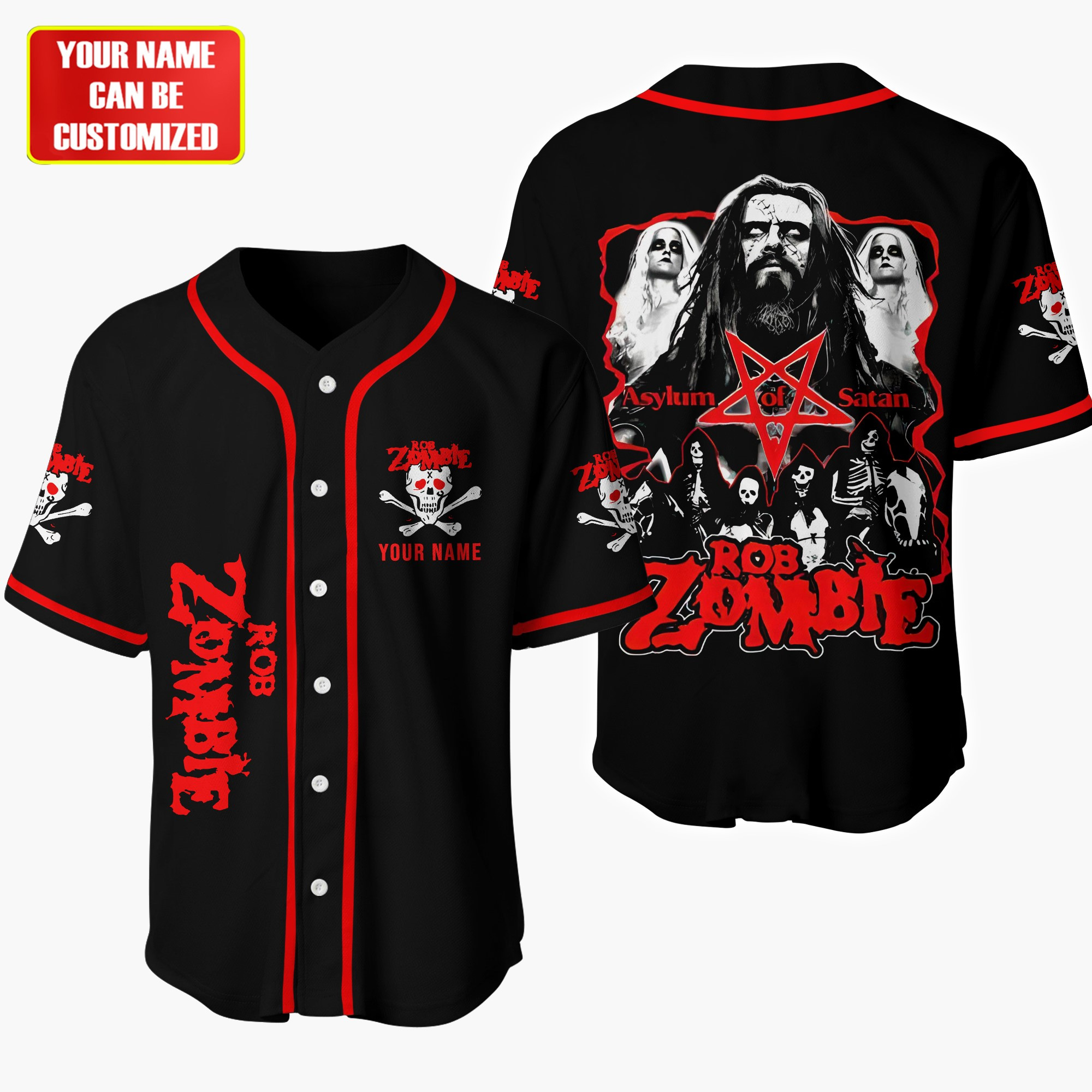 Jerseytrend Rob Zombie Personalized Baseball Jersey For Fans - Image 2