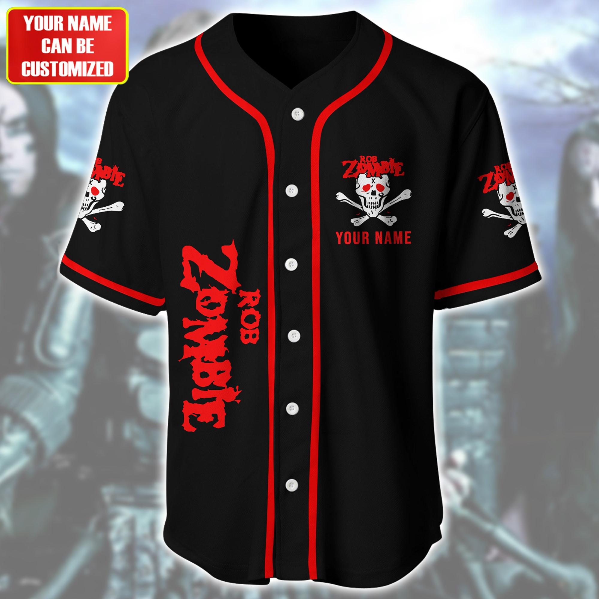 Jerseytrend Rob Zombie Personalized Baseball Jersey For Fans - Image 3