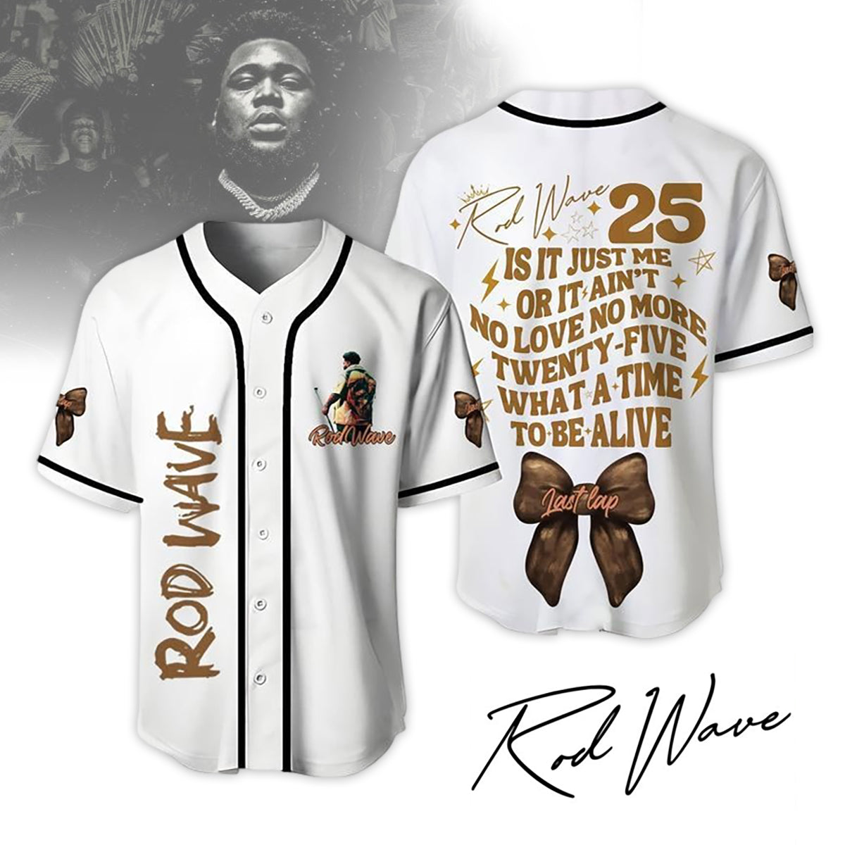 Mckenzieshoponline Rod Wave Personalized Baseball Jersey For Fans
