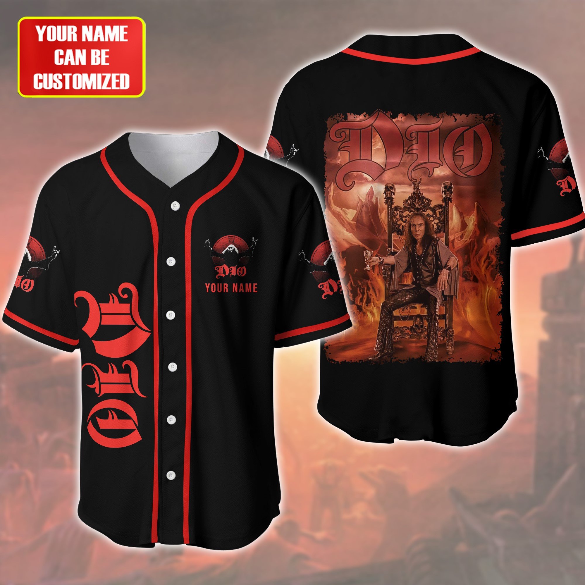 Jerseytrend Ronnie James Dio Personalized Baseball Jersey For Fans