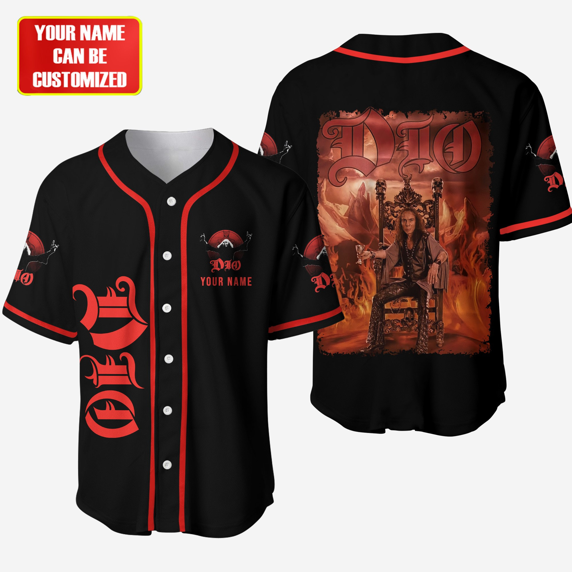 Jerseytrend Ronnie James Dio Personalized Baseball Jersey For Fans - Image 2