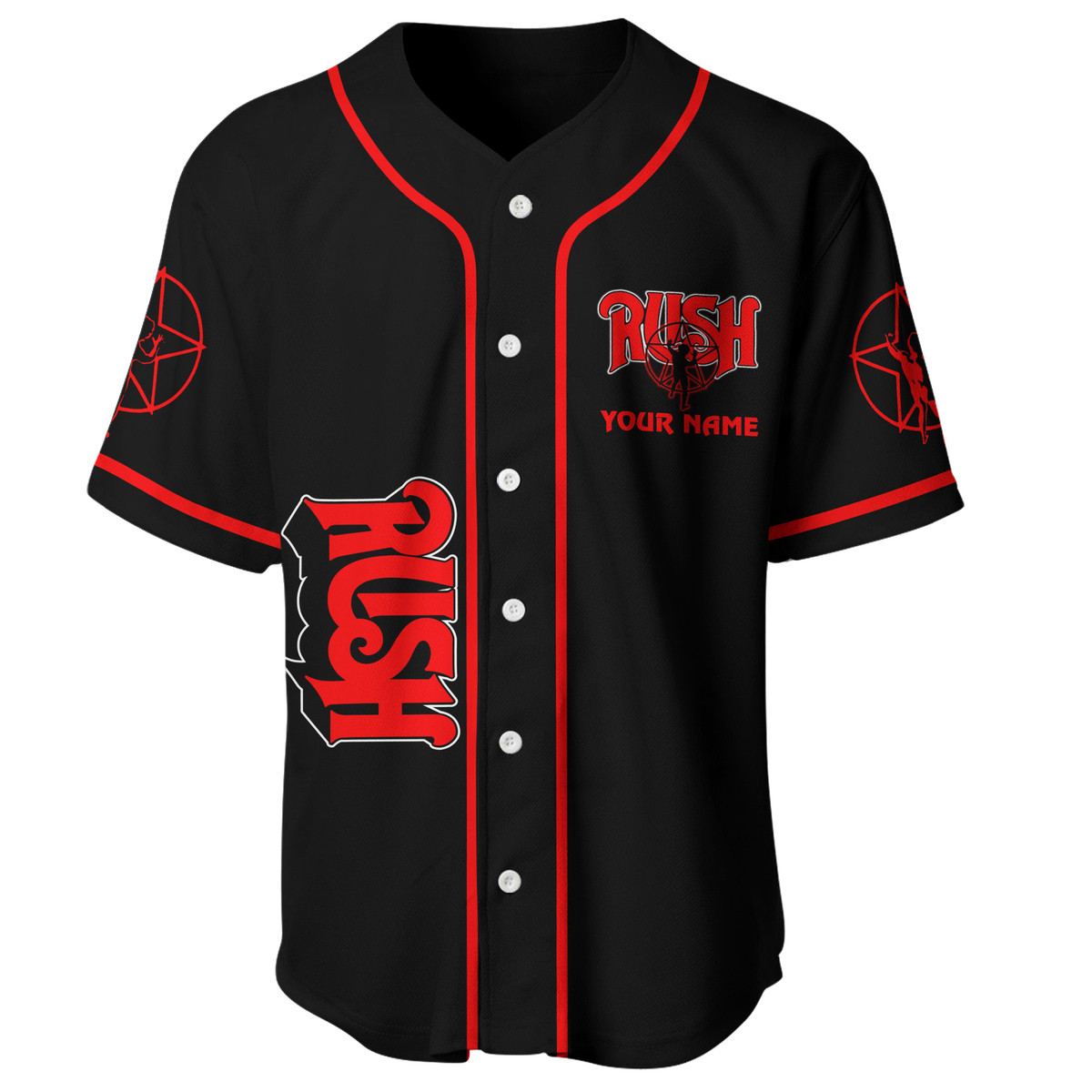 Jerseytrend Rush Band 55 Years Anniversary Personalized Baseball Jersey For Fans - Image 4