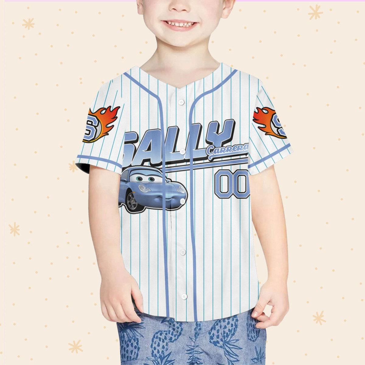 Mckenzieshoponline Sally Blue Cars Disney Personalized Baseball Jersey For Fans - Image 5