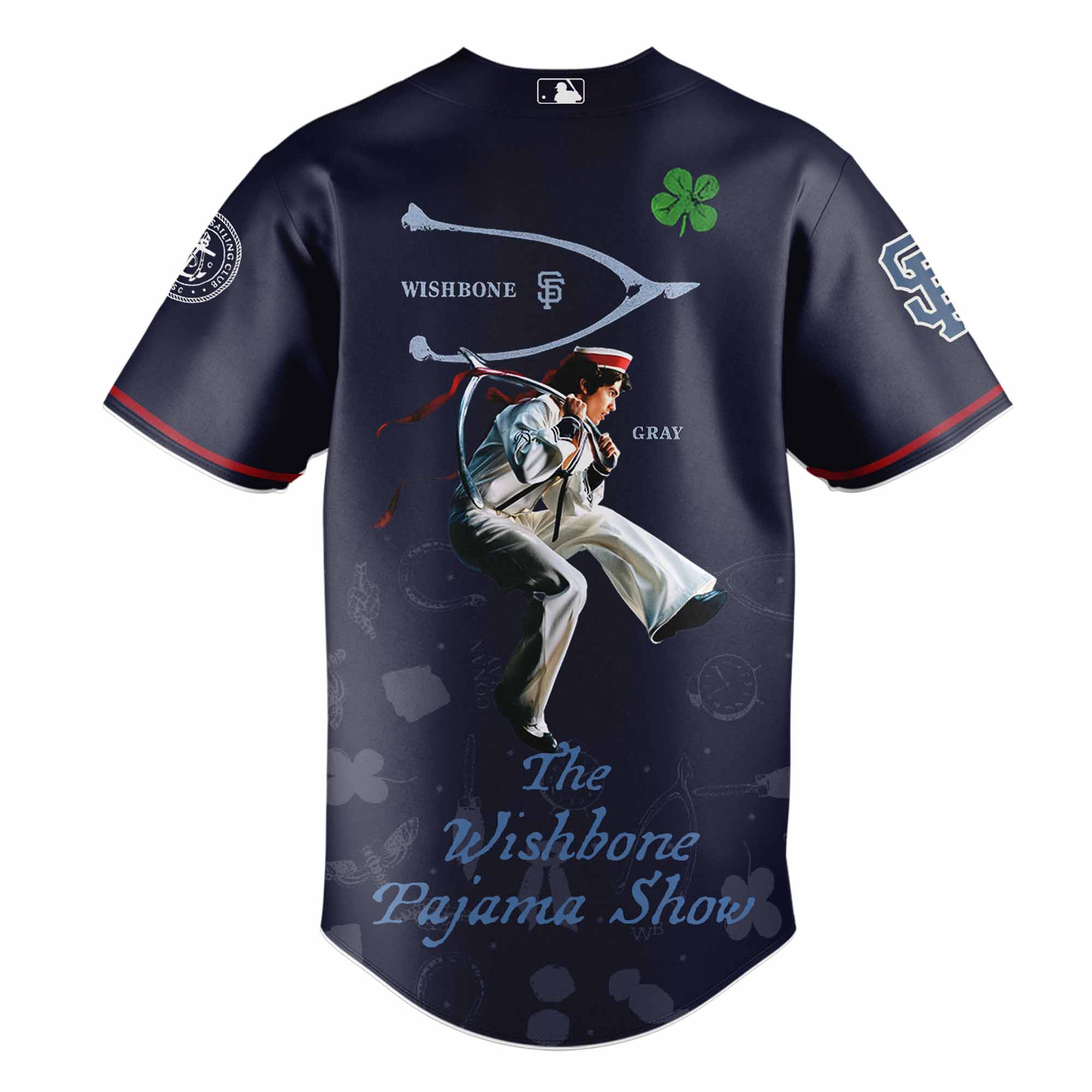 Jerseytrend San Francisco Giants MLB x The Wishbone Pajama Show Personalized Baseball Jersey For Fans - Image 3