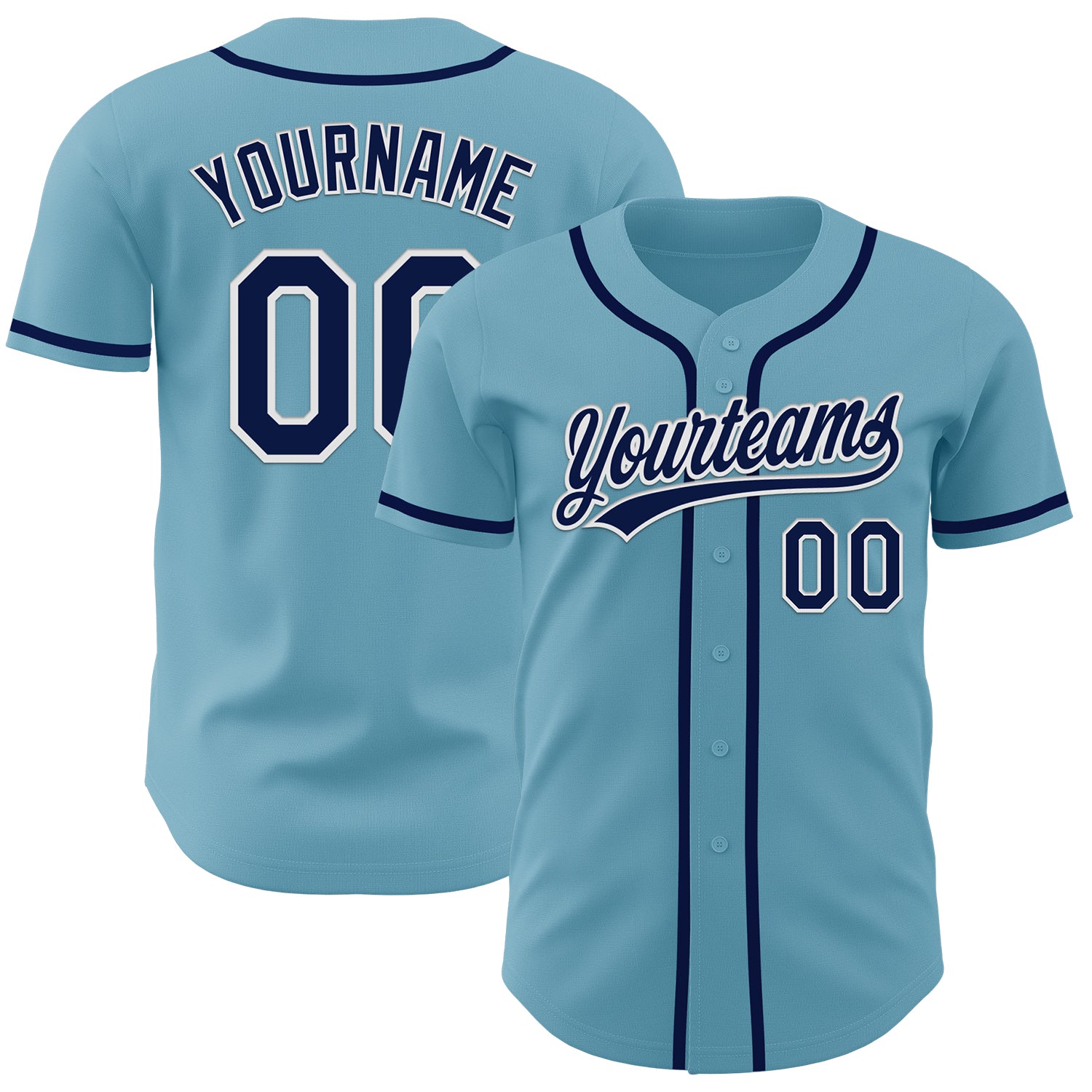 Jerseytrend Shadow Blue Navy White Personalized Baseball Jersey For Fans