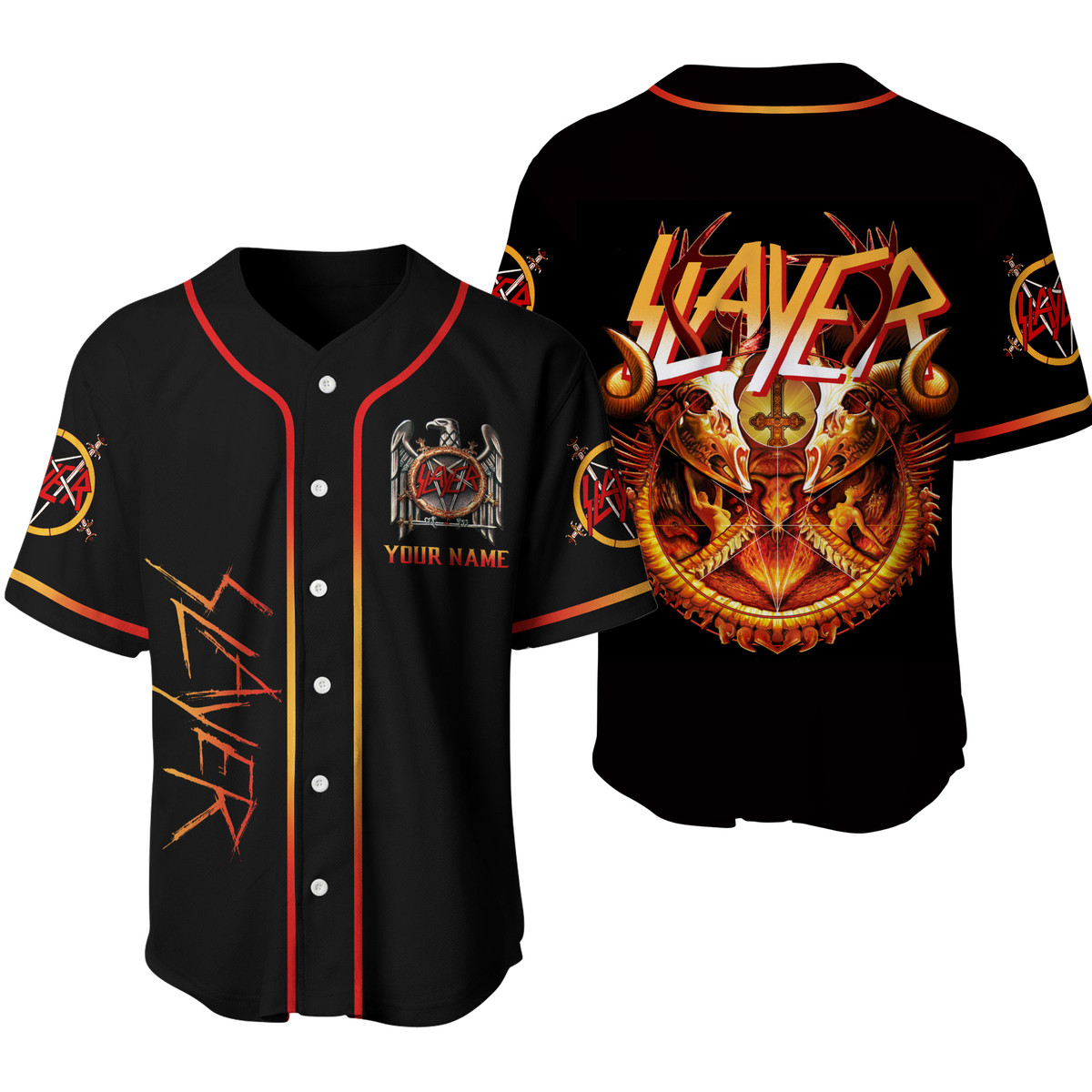 Jerseytrend Slayer Band Personalized Baseball Jersey For Fans - Image 3