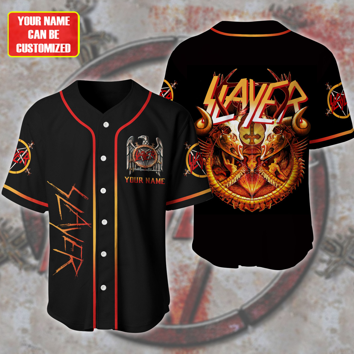 Jerseytrend Slayer Band Personalized Baseball Jersey For Fans - Image 2