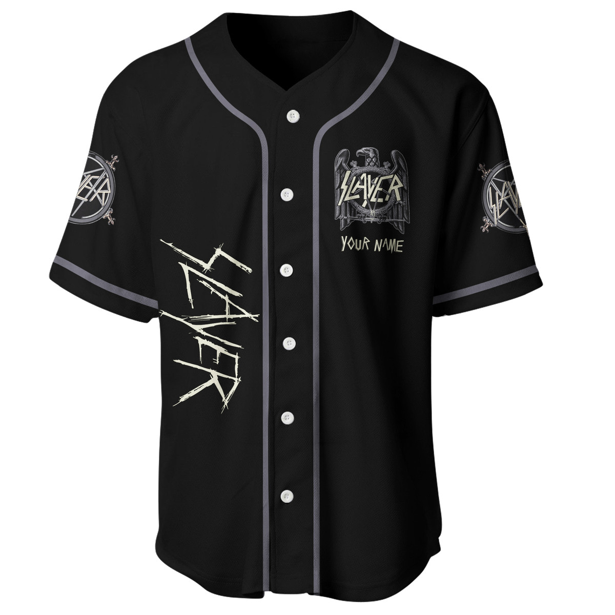 Jerseytrend Slayer Band Reigning Goat Personalized Baseball Jersey For Fans - Image 4