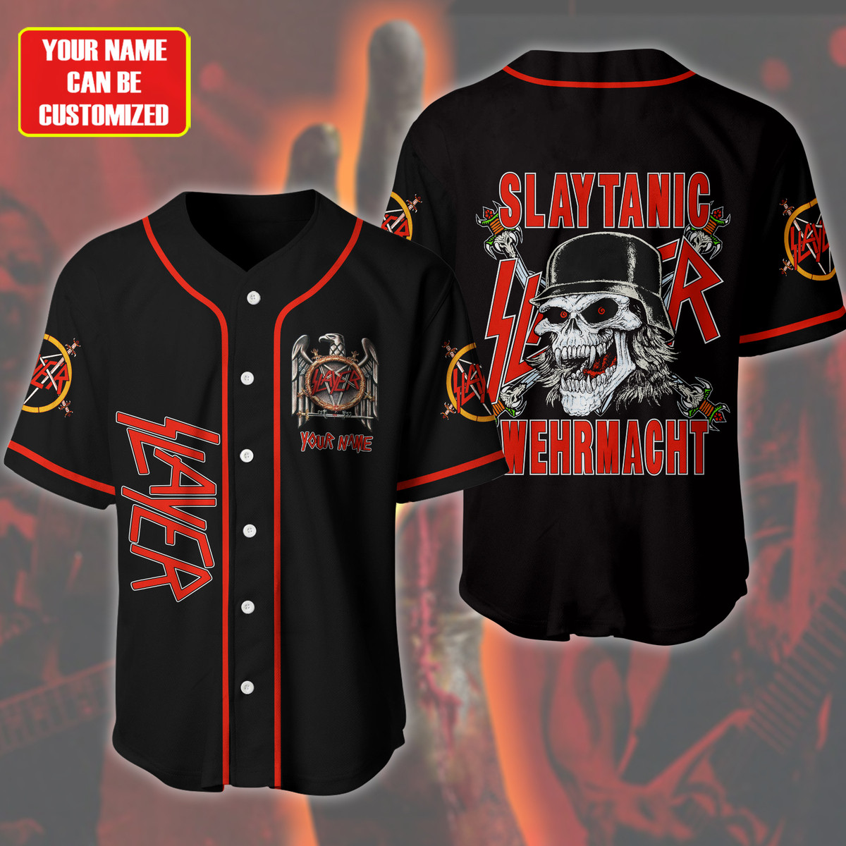 Jerseytrend Slayer Band Slaytanic Wehrmacht Personalized Baseball Jersey For Fans - Image 2