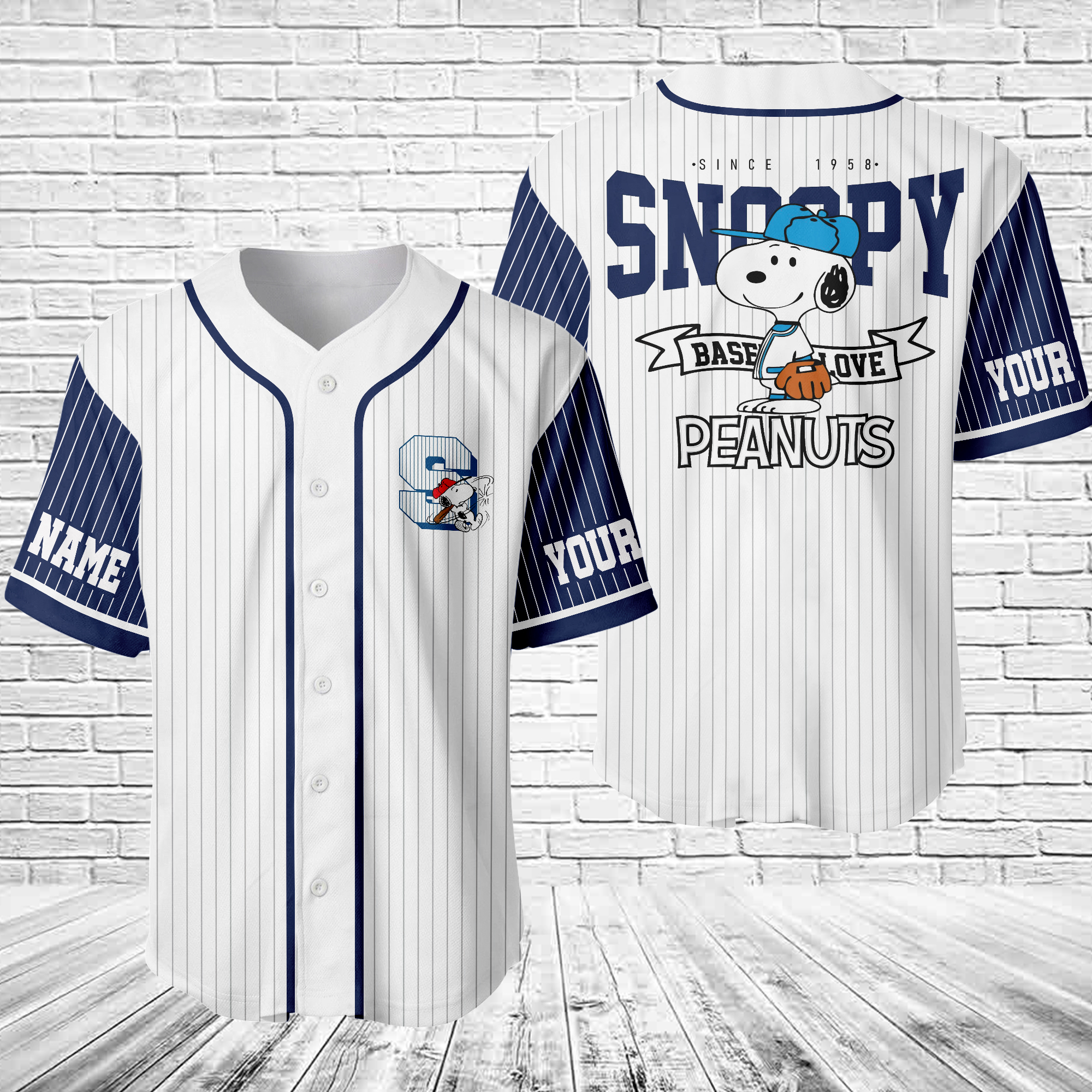 Jerseytrend Snoopy Personalized Baseball Jersey For Fans