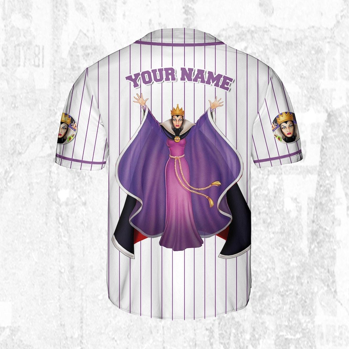 Mckenzieshoponline Snow White And The Seven Dwarfs Evil Queen Personalized Baseball Jersey For Fans - Image 5