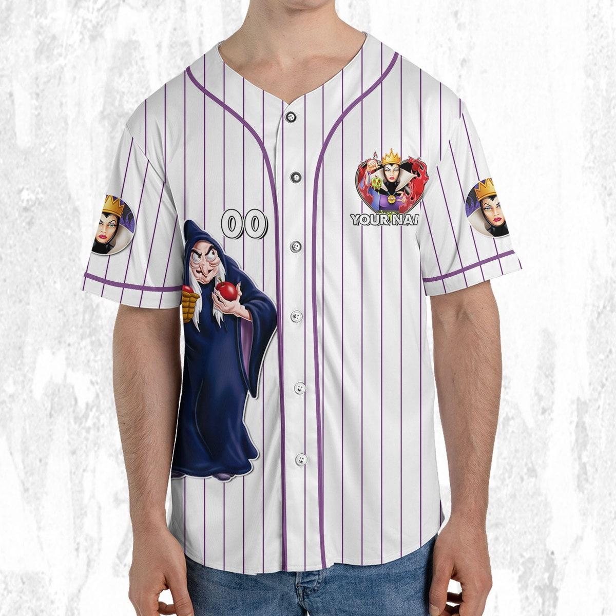 Mckenzieshoponline Snow White And The Seven Dwarfs Evil Queen Personalized Baseball Jersey For Fans - Image 6