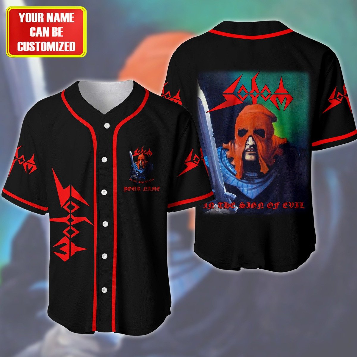 Jerseytrend Sodom Band In The Sign Of Evil Personalized Baseball Jersey For Fans