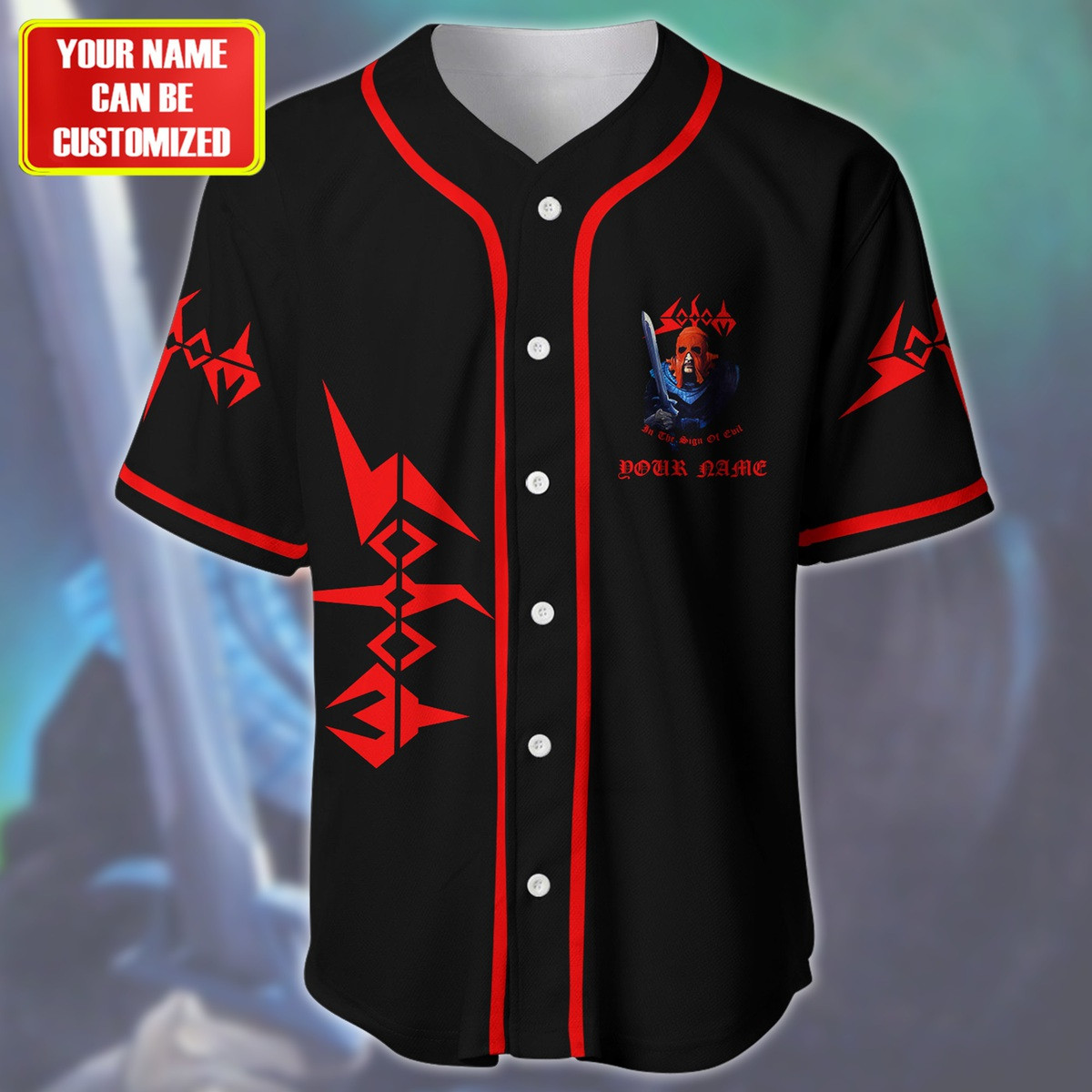 Jerseytrend Sodom Band In The Sign Of Evil Personalized Baseball Jersey For Fans - Image 3