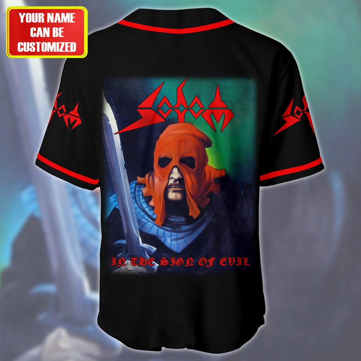 Jerseytrend Sodom Band In The Sign Of Evil Personalized Baseball Jersey For Fans - Image 4