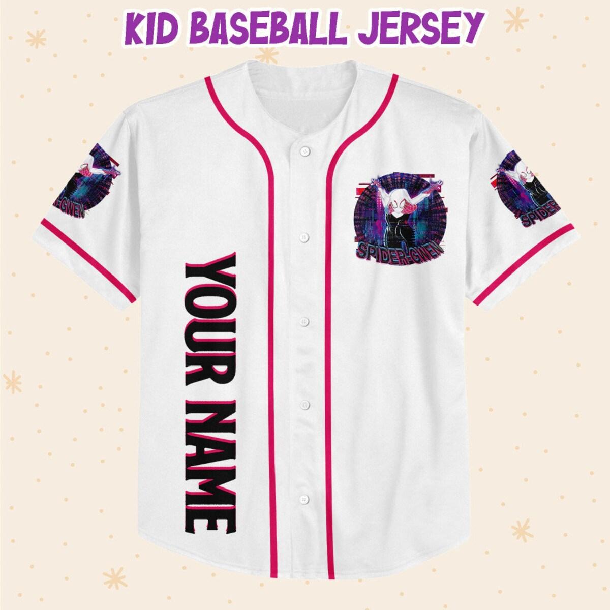 Mckenzieshoponline Spider Gwen Kids Youth Adult Disney Personalized Baseball Jersey For Fans - Image 3