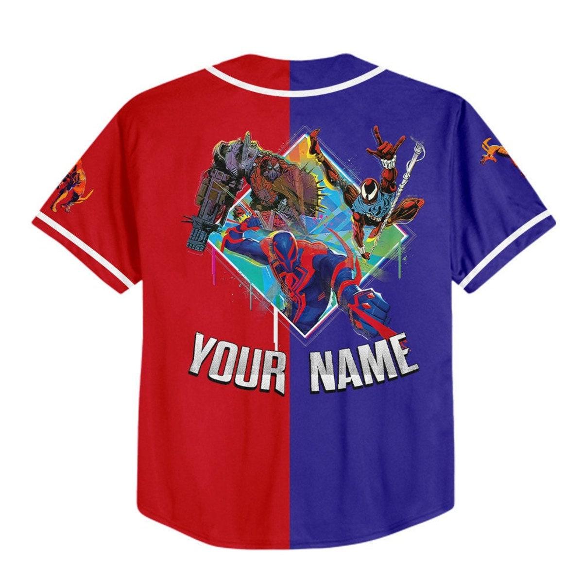 Mckenzieshoponline Spider Man 2099 Across The Spider Verse Personalized Baseball Jersey For Fans - Image 4