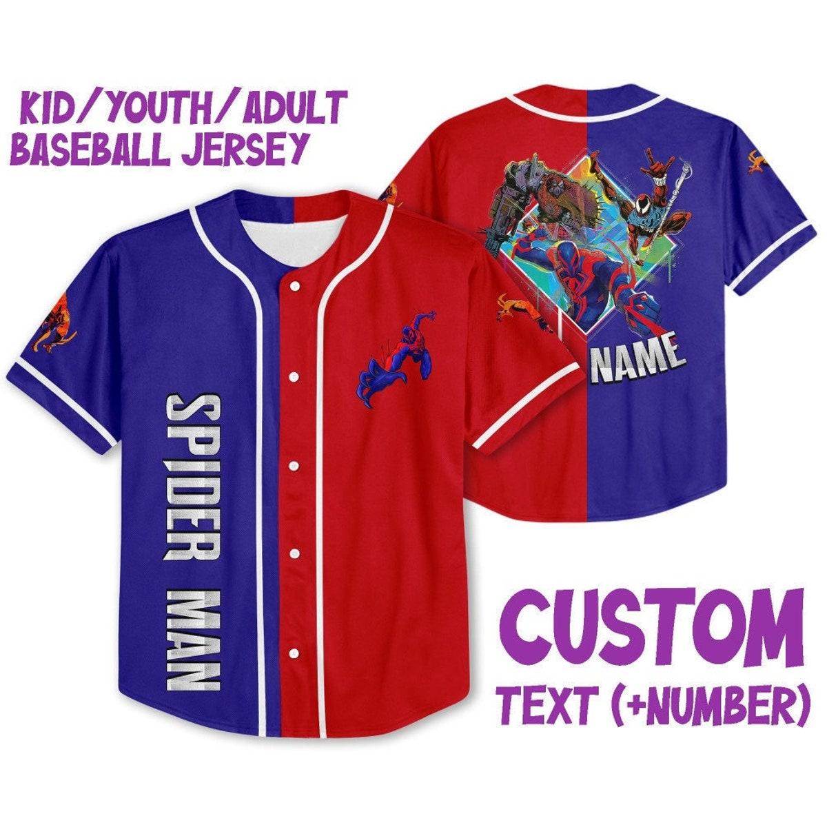 Mckenzieshoponline Spider Man 2099 Across The Spider Verse Personalized Baseball Jersey For Fans - Image 2