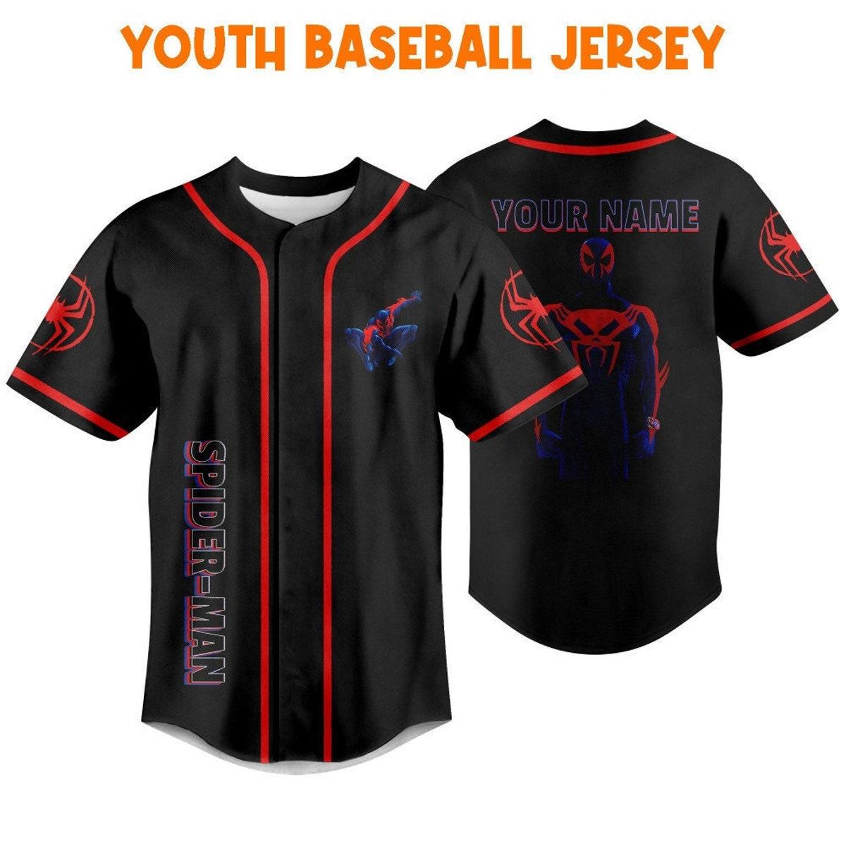 Mckenzieshoponline Spider Man Across The Spider Verse 2099 Fly Personalized Baseball Jersey For Fans - Image 6