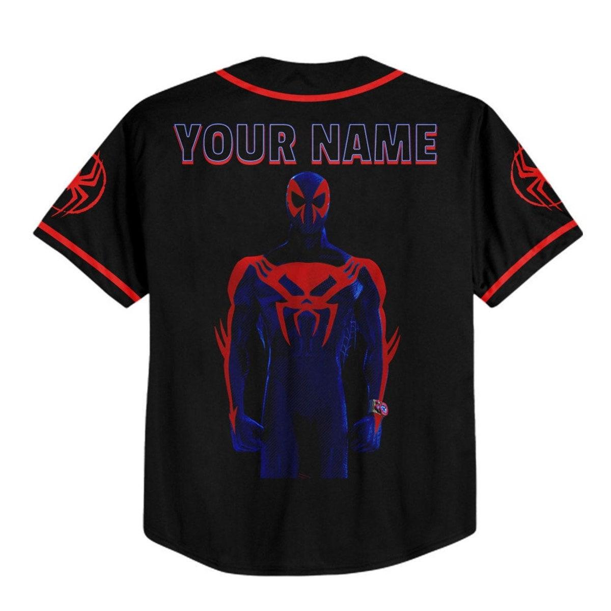 Mckenzieshoponline Spider Man Across The Spider Verse 2099 Fly Personalized Baseball Jersey For Fans - Image 4