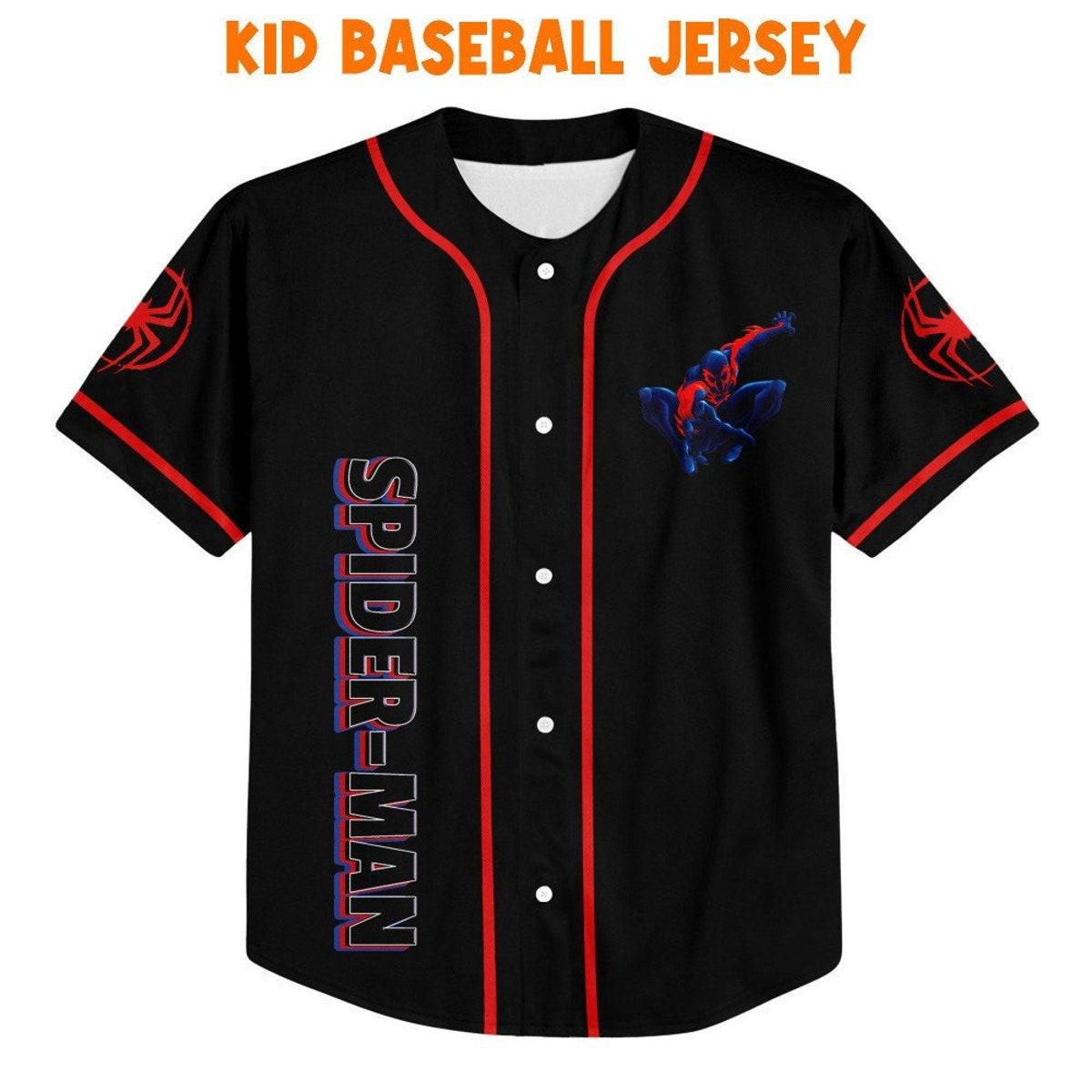Mckenzieshoponline Spider Man Across The Spider Verse 2099 Fly Personalized Baseball Jersey For Fans - Image 3