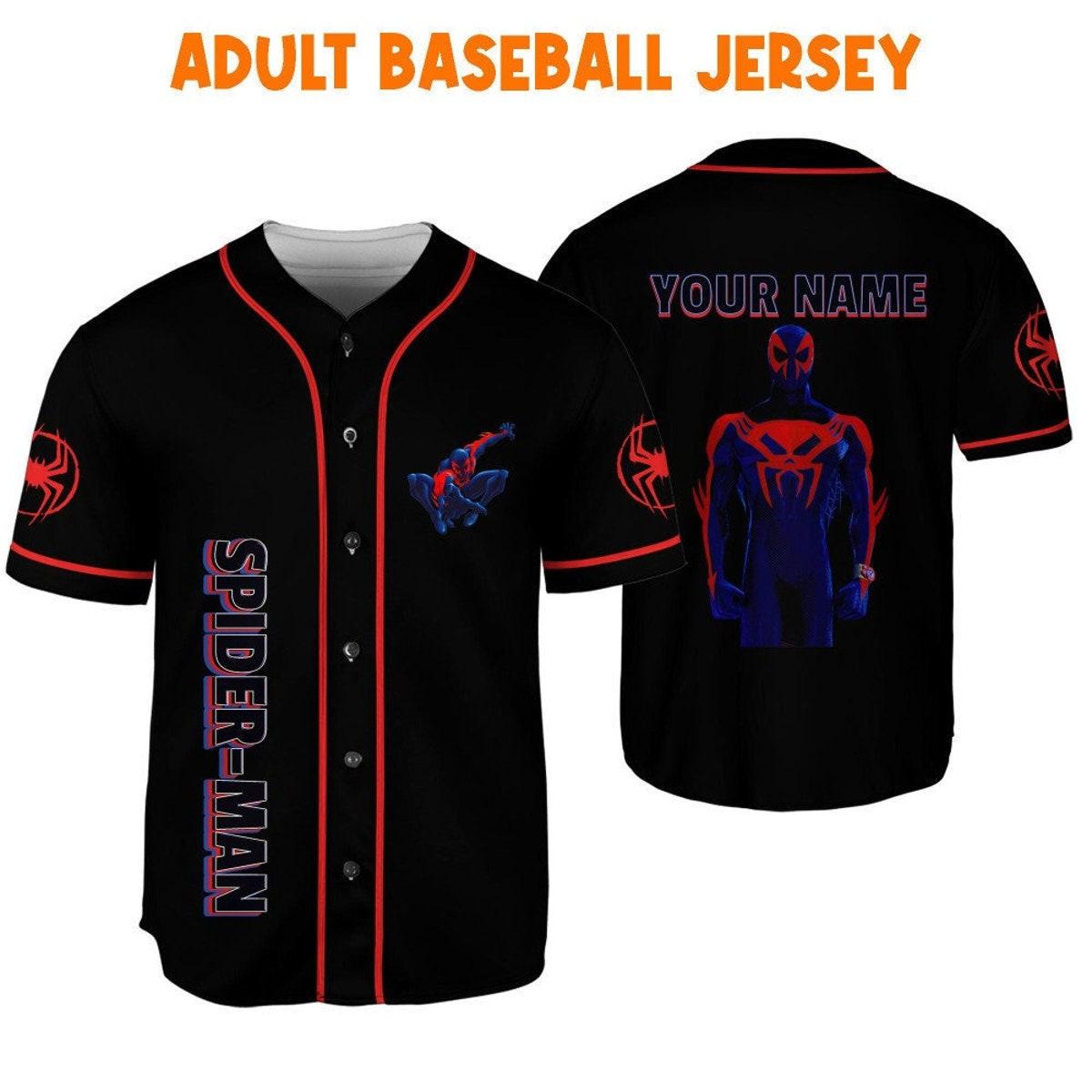 Mckenzieshoponline Spider Man Across The Spider Verse 2099 Fly Personalized Baseball Jersey For Fans - Image 7