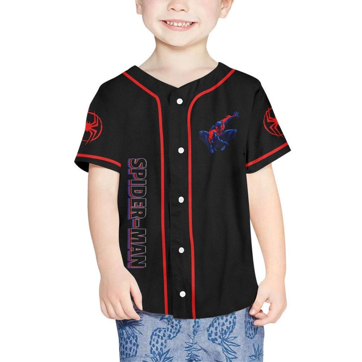 Mckenzieshoponline Spider Man Across The Spider Verse 2099 Fly Personalized Baseball Jersey For Fans - Image 5