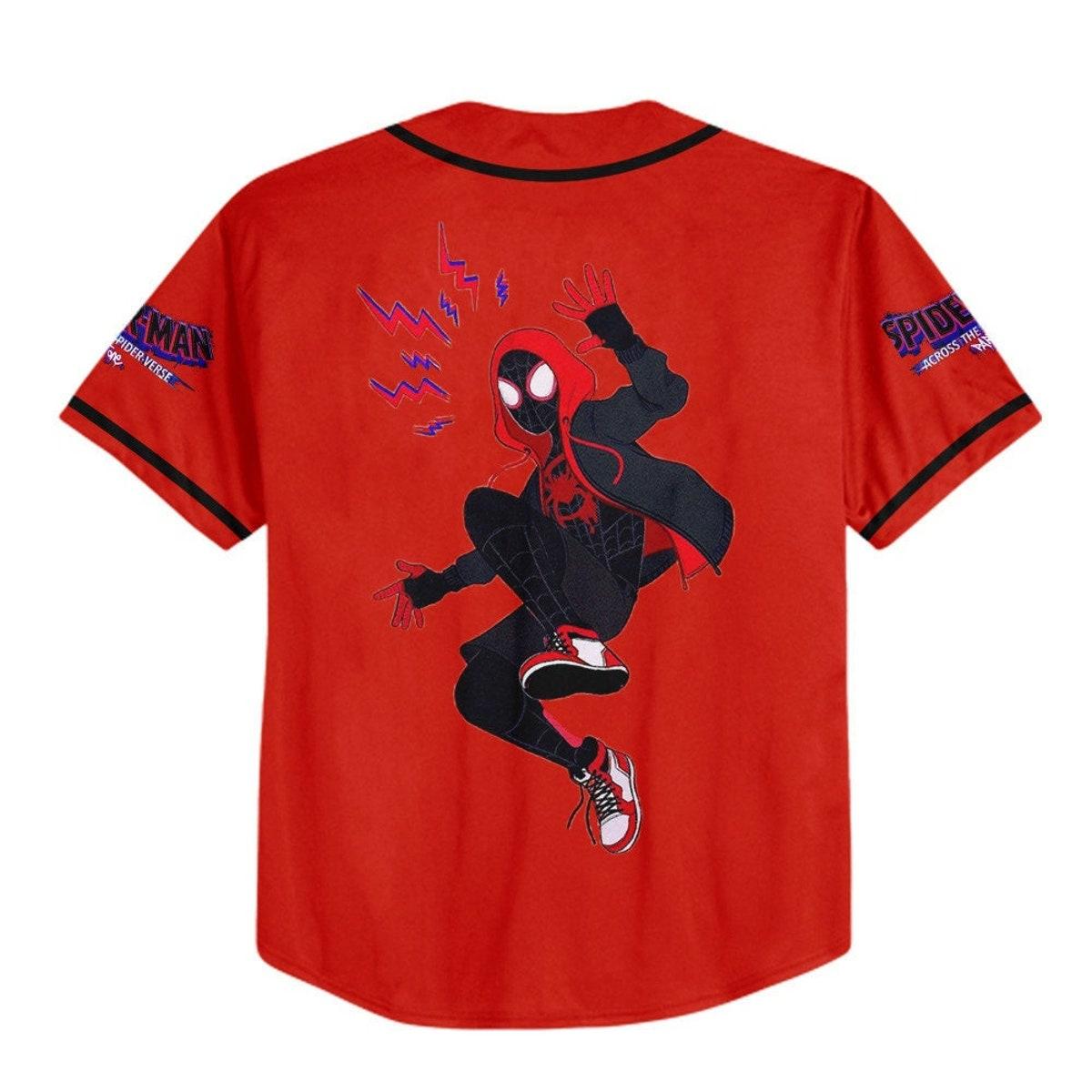 Mckenzieshoponline Spider Man Across The Spider Verse Acrobatic Personalized Baseball Jersey For Fans - Image 4