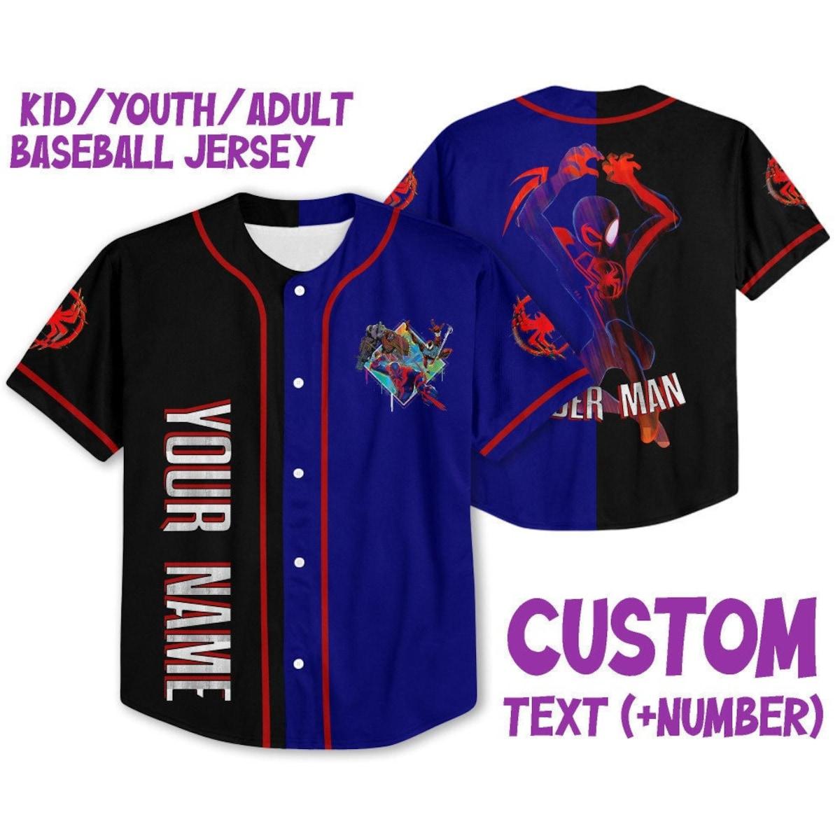 Mckenzieshoponline Spider Man Across The Spider Verse Disney Personalized Baseball Jersey For Fans - Image 2