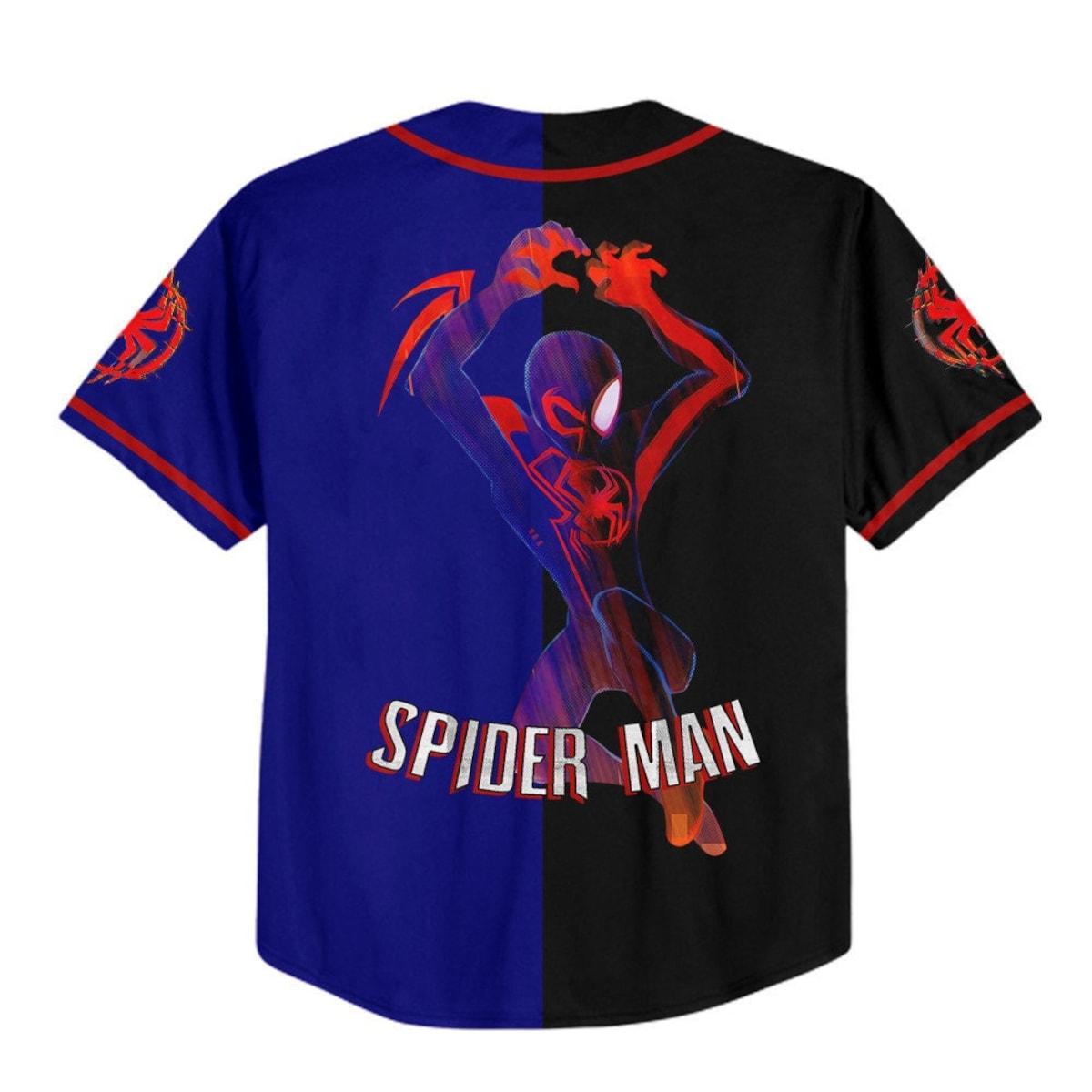 Mckenzieshoponline Spider Man Across The Spider Verse Disney Personalized Baseball Jersey For Fans - Image 4