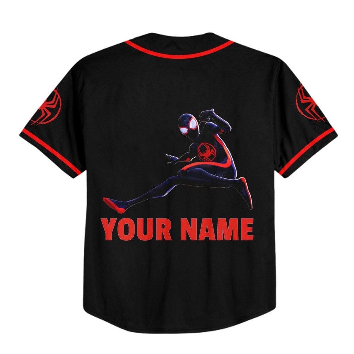 Mckenzieshoponline Spider Man Across The Spider Verse Jumping Personalized Baseball Jersey For Fans - Image 4