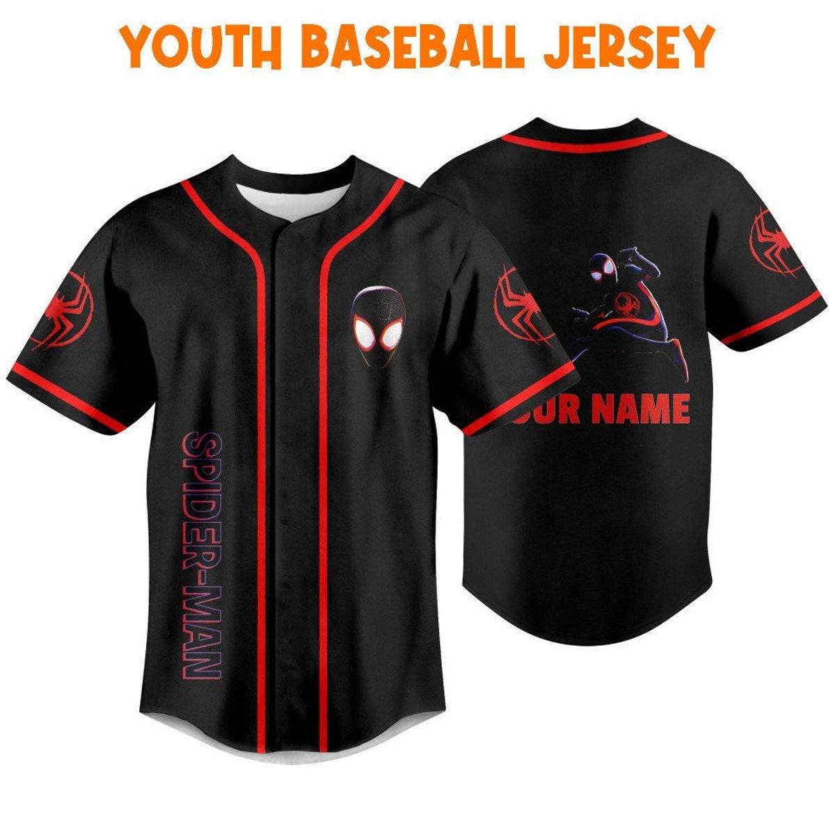 Mckenzieshoponline Spider Man Across The Spider Verse Jumping Personalized Baseball Jersey For Fans - Image 6